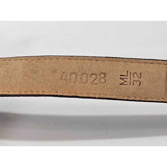 Brighton Classics Embossed Leather Belt Brown 3/4"W x38"L Women's M L 32 EUC - Picture 7 of 9